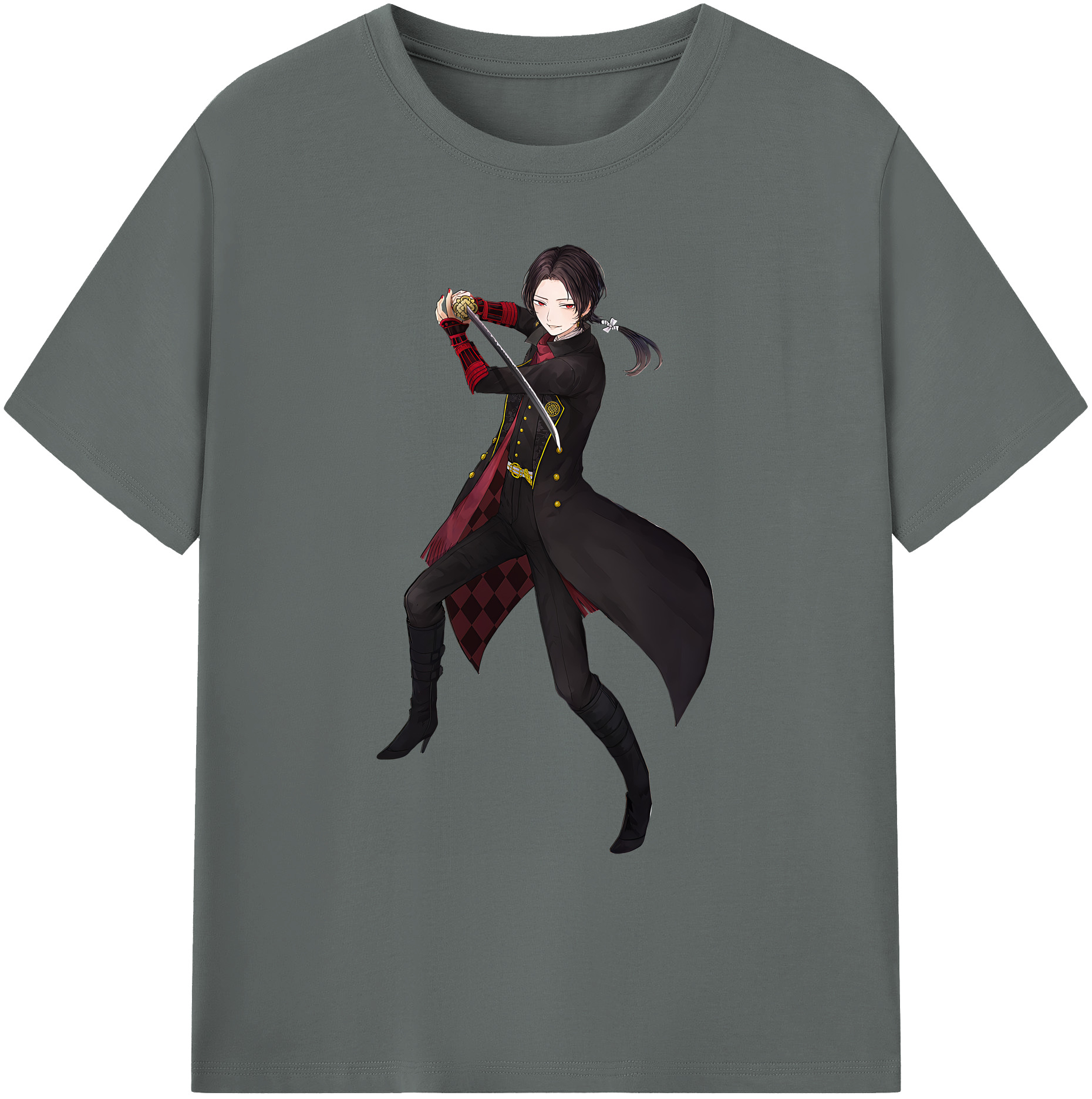 （画像用） 刀剣乱舞 Touken Ranbu 綿100％ メンズ半袖Tシャツ｜肌触りやわらか＆通気性
